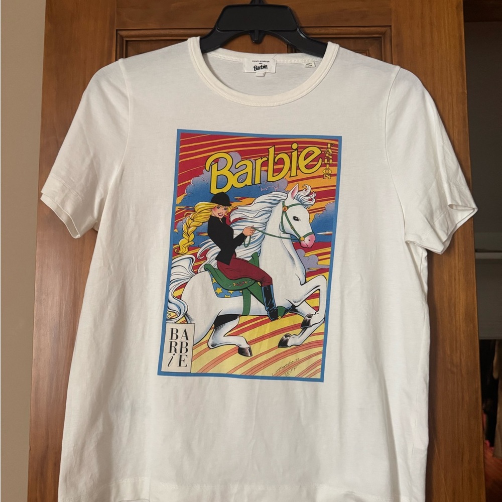 Chinti & Parker White Barbie Equestrian Tee - Picture 2 of 6